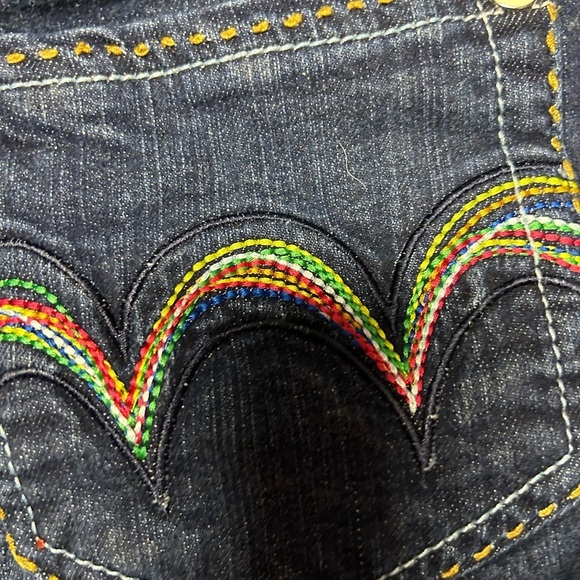 VINTAGE Coogi Jeans Womens 7/8 Blue Skinny High Rise Spell Out Pants Denim 90s - Picture 6 of 9